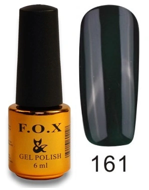 Гель-лак FOX Gel Polish Gold Pigment №161 чорно-смарагдовий, емаль 6 мл