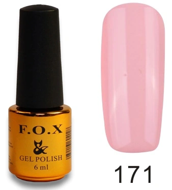 Гель-лак FOX Gel Polish Gold Pigment №171 пастельно-рожевий, емаль 6 мл