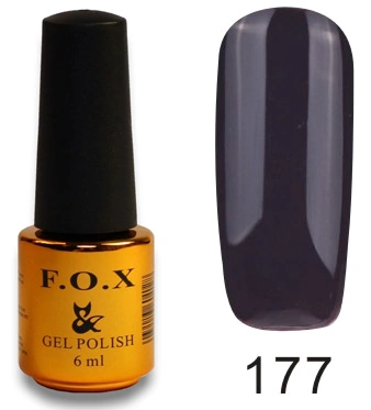 Гель-лак FOX Gel Polish Gold Pigment №177 темно-фіолетовий, емаль 6 мл