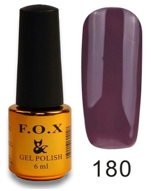 Гель-лак FOX Gel Polish Gold Pigment №180 фіолетово-сірий, емаль 6 мл