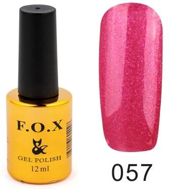 Гель-лак FOX Gel Polish Gold Pigment №057 малиновий з перламутровим мікроблиском 12 мл