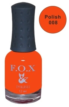 Лак FOX Nail Polish №008 помаранчевий 12 мл