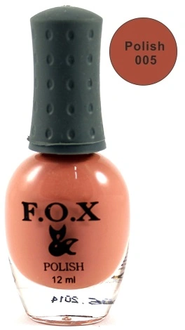 Лак FOX Nail Polish №005 коричнево-теракотовий 12 мл