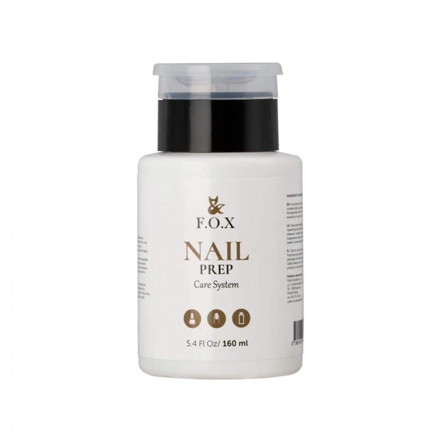Знежирювач для нігтів FOX Nail prep FOX Nail Prep Помпа 160 мл