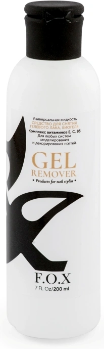 Засіб для зняття гель-лаку FOX Gold Gel Remover FOX 200 мл