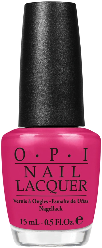 Лак OPI Kiss Me On My Tulips яскраво-рожевий, емаль 15 мл