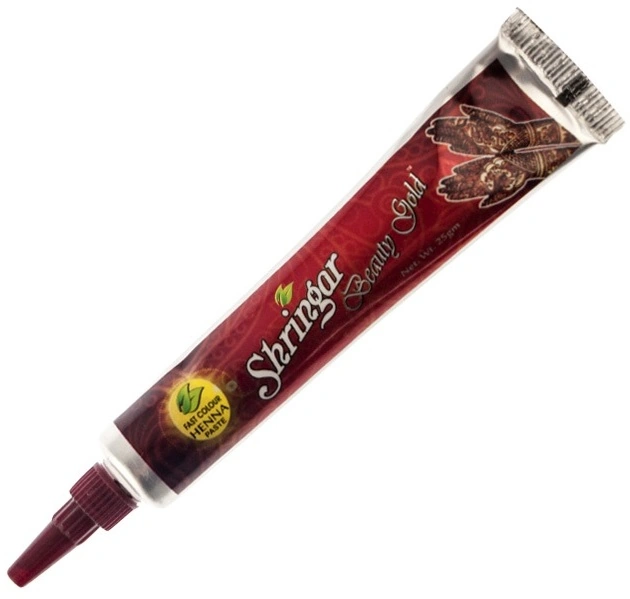 Хна для розпису тіла в тубі Naomi Henna Body Painting in a Tube Red-Brown червоно-коричнева 25 г