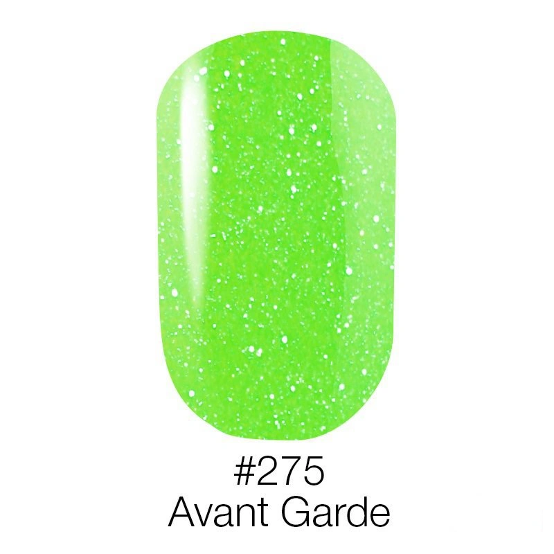 Гель-лак Naomi Gel Polish №275 Avant Garde 6мол неоновий салатовий з глітером