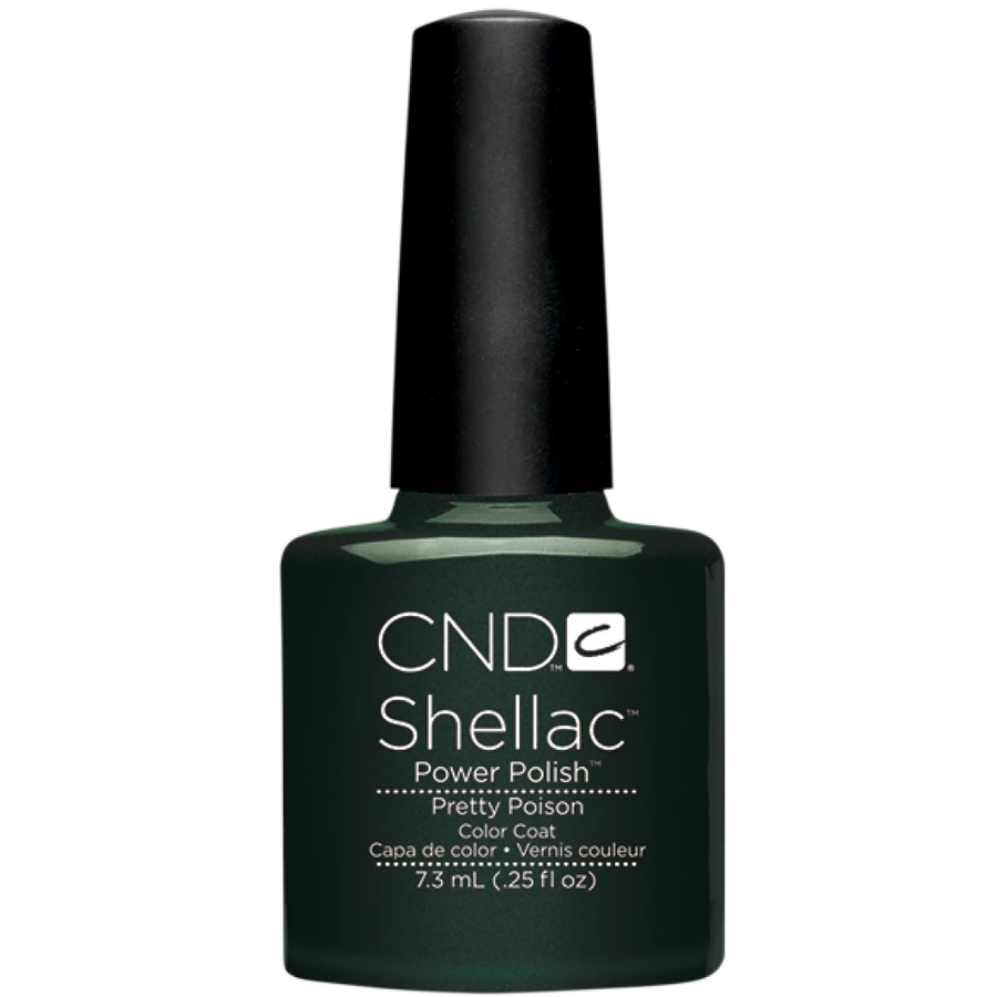 Гель-лак CND Shellac Pretty Poison темно-смарагдовий відлив із шиммером 7,3 мл