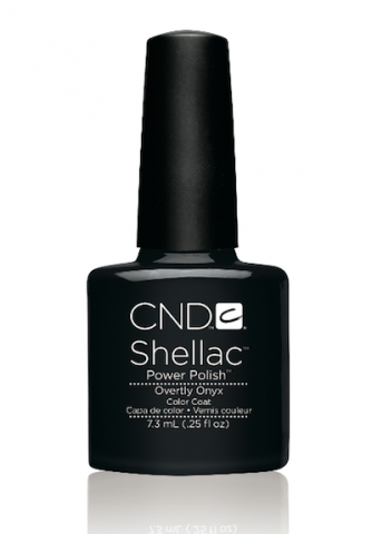 Гель-лак CND Shellac Overtly Onyx сталевий сірий відлив 7,3 мл