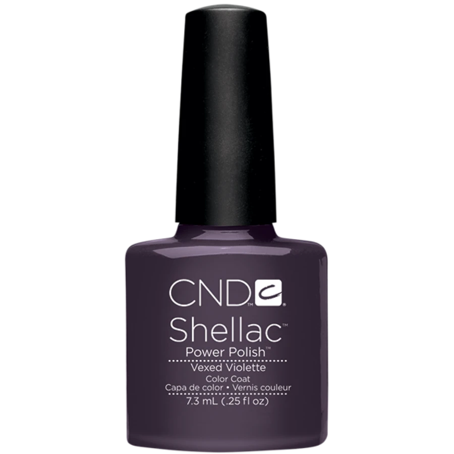 Гель-лак CND Shellac Vexed Violette бузковий металік 7,3 мл