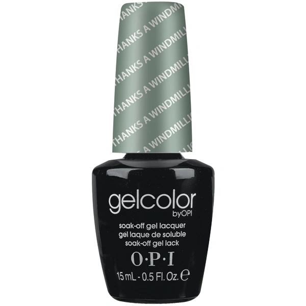 Гель-лак OPI Thanks A Windmillion пастельний світло-зелений, емаль 15 мл