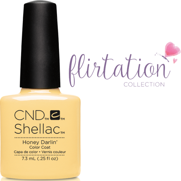 Гель-лак CND Shellac Honey Darlin блідо-жовтий кремовий, емаль 7,3 мл