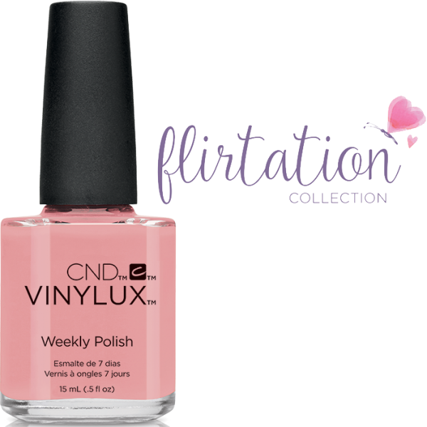 Лак CND VINYLUX 215 Pink Pursuit рожевий персик, емаль 15 мл
