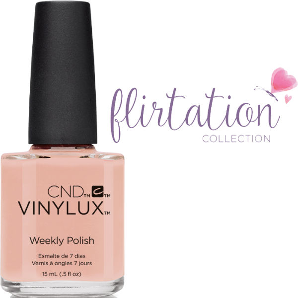 Лак CND VINYLUX 217 Skin Tease ніжно-бежевий кремовий, емаль 15 мл