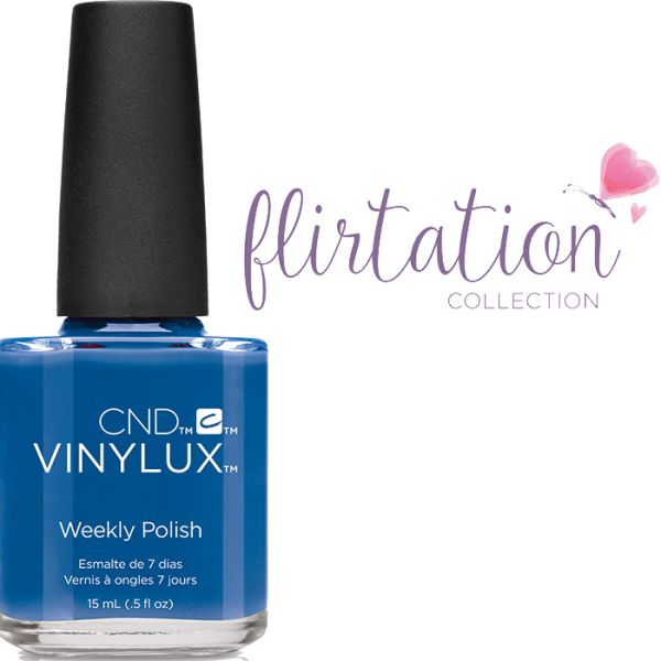 Лак CND VINYLUX 221 Date Night синій кремовий, емаль 15 мл