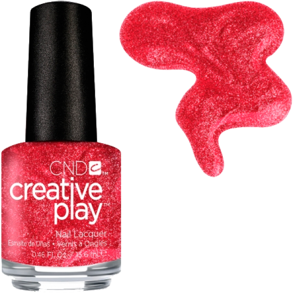 Лак CND Creative Play Creative Play 414 Flirting With Fire червоний із шиммером 13,6 мл