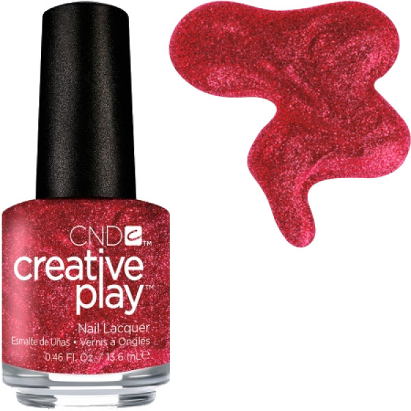 Лак CND Creative Play Creative Play 415 Crimson Like Hot бордовий із шиммером 13,6 мл