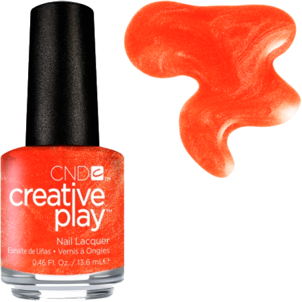 Лак CND Creative Play Creative Play 421 Orange You Curious морквяний з шиммером 13,6 мл