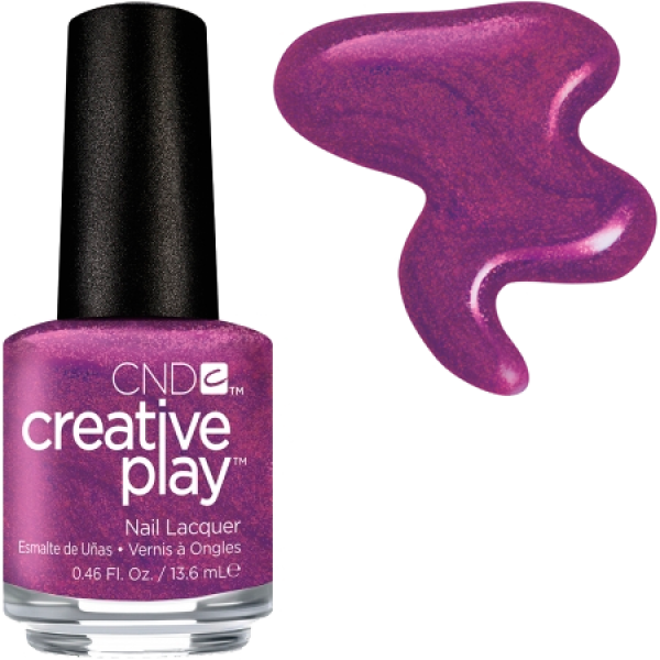 Лак CND Creative Play Creative Play 444 Raisin Eyebrows пурпурний із шиммером 13,6 мл