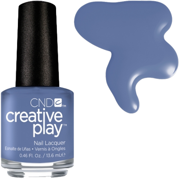 Лак CND Creative Play Creative Play 454 Steel The Show васильковий сіро-синій, емаль 13,6 мл