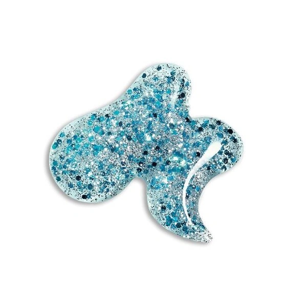 Лак CND Creative Play Creative Play 459 Kiss Teal блакитний металік з мерехтливими блискітками 13,6 мл