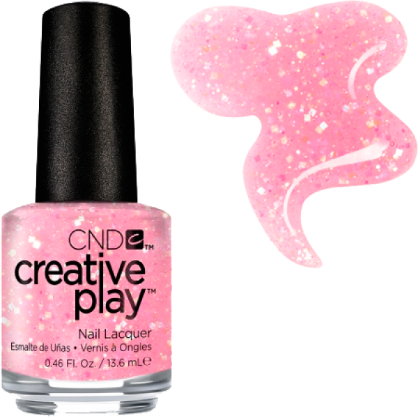 Лак CND Creative Play Creative Play 471 Piinkle Twinkle рожевий з блискітками 13,6 мл