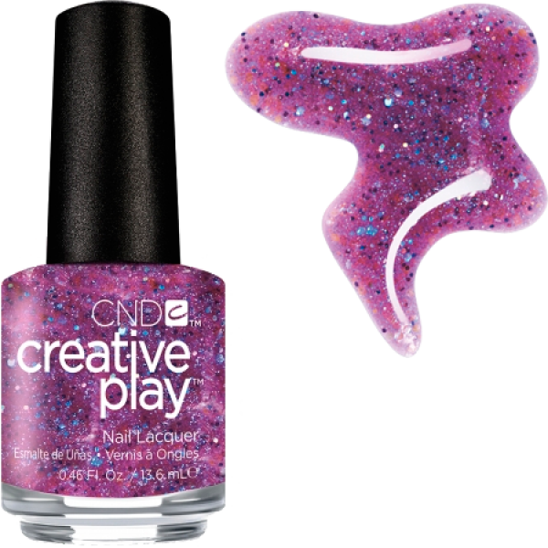 Лак CND Creative Play Creative Play 475 Positvely Plumsy фіолетовий з мікроблиском та гліттером 13,6 мл