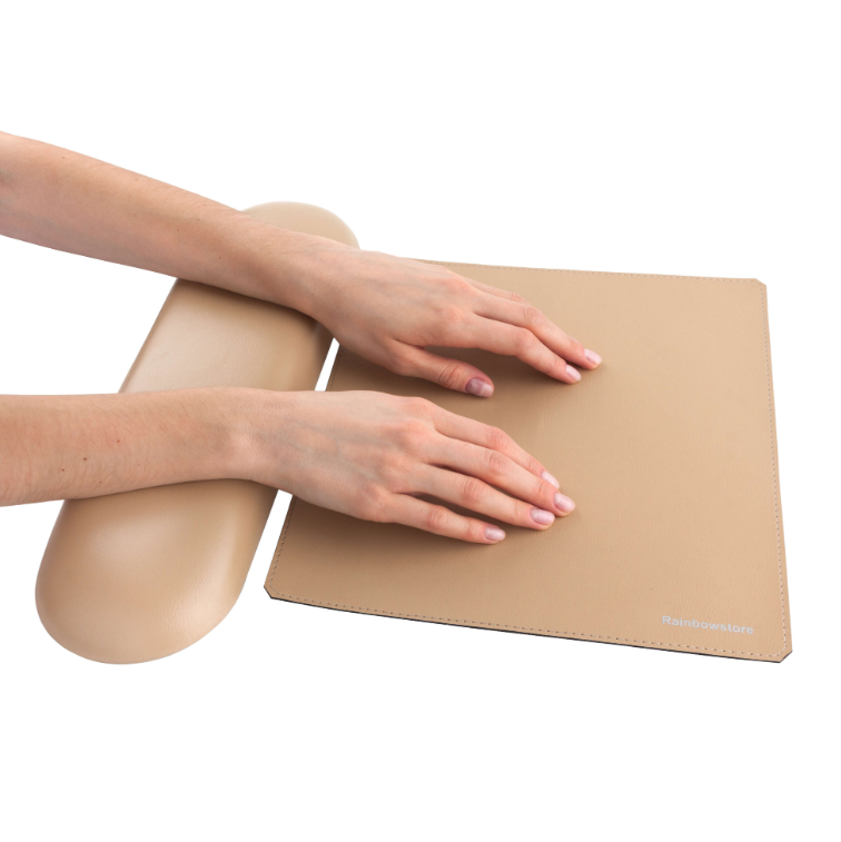 Підлокітник для манікюру прямий Rainbowstore Armrest Straight Coffee Milk кава з молоком