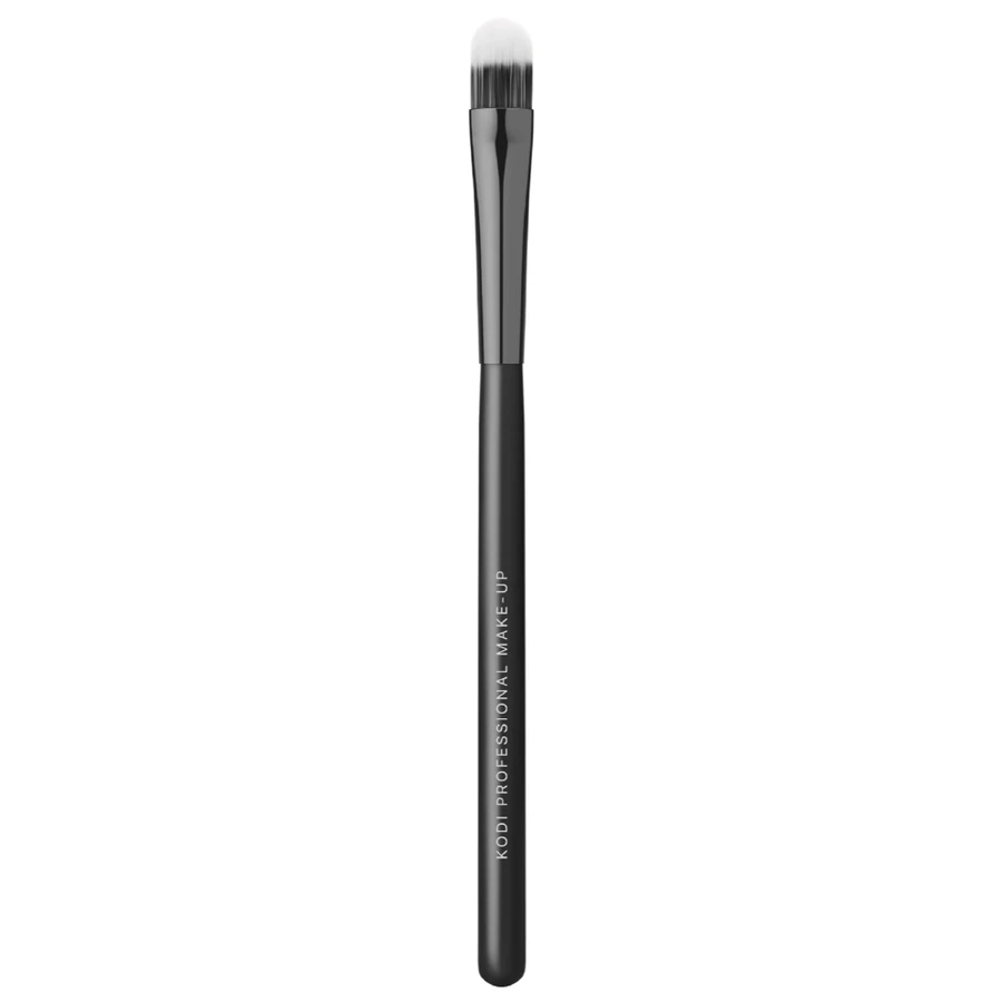 Пензлик плоский для кремових корегуючих текстур Kodi Makeup Brush Duo Fibre №52 натуральний/коза + штучний/нейлон