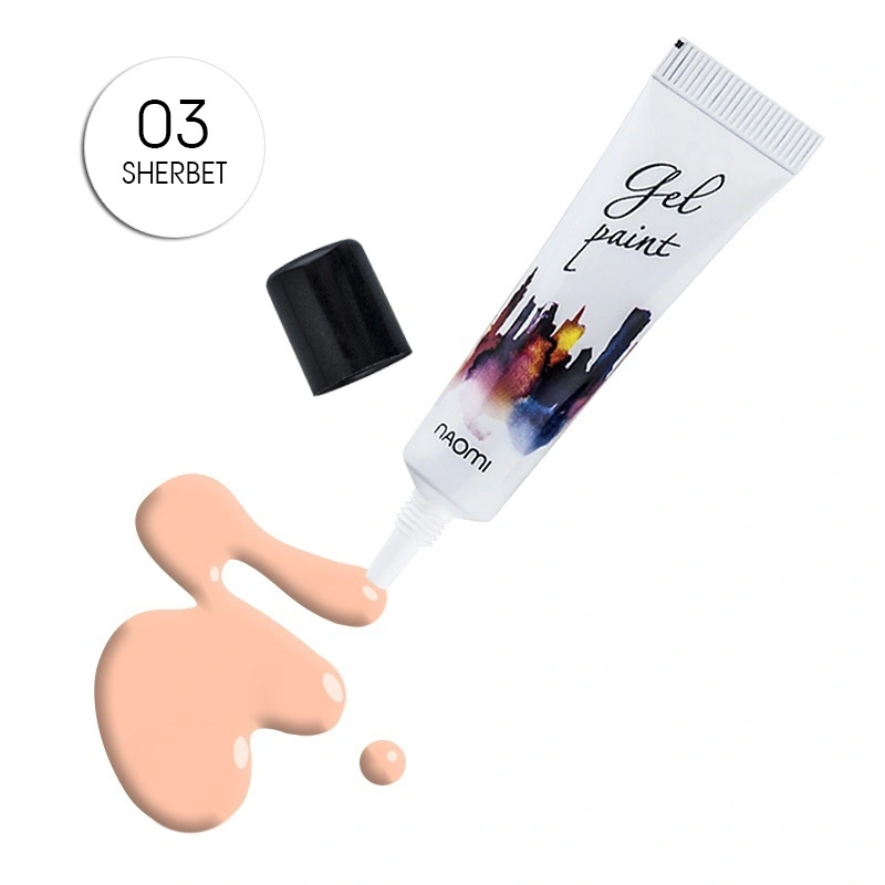 Гель-паста №03 Naomi Gel Paint №3 Sherbet абрикосовий 10г
