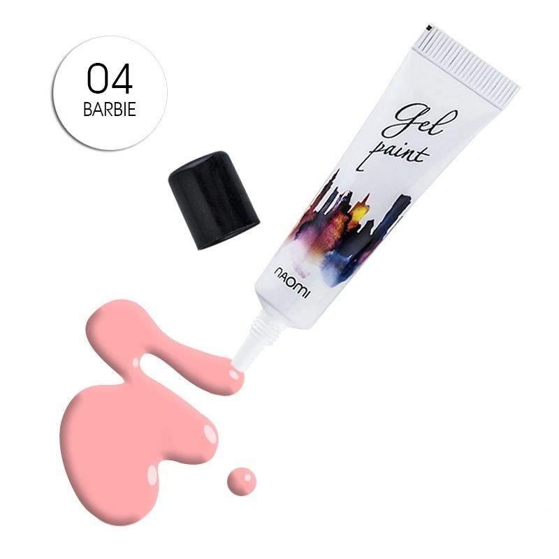 Гель-паста № 04 Naomi Gel Paint №4 Barbie світло-рожевий 10г