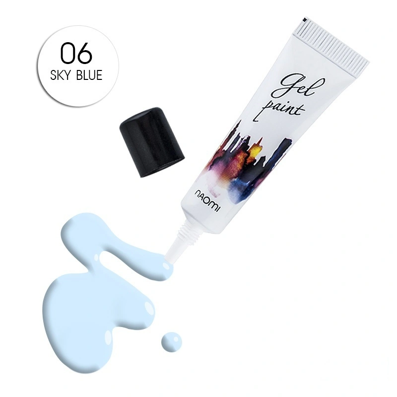 Гель-паста № 06 Naomi Gel Paint №6 Sky Blue світло-блакитний 10г
