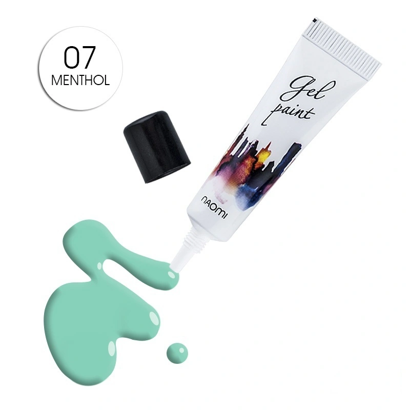 Гель-паста №07 Naomi Gel Paint №7 Menthol м`ятний 10г
