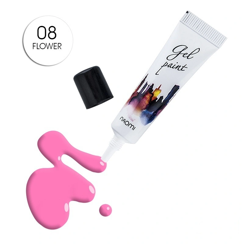 Гель-паста №08 Naomi Gel Paint №8 Flower рожевий 10г