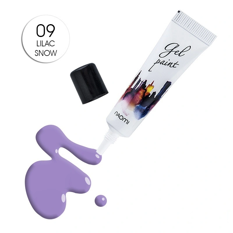 Гель-паста № 09 Naomi Gel Paint №9 Lilac Snow бузково-ліловий 10г