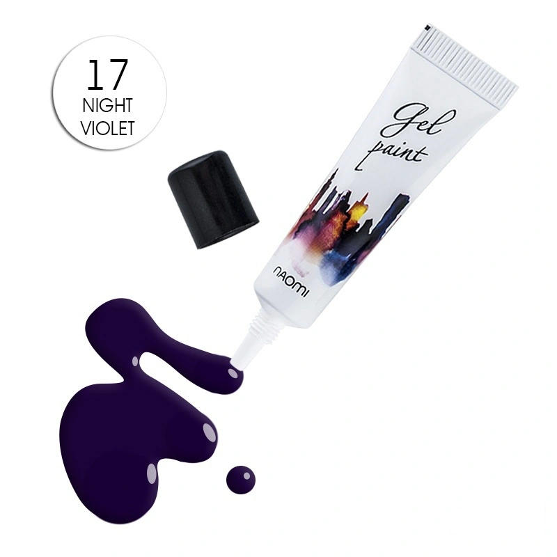 Гель-паста №17 Naomi Gel Paint №17 Night Violet темно-фіолетовий 10г