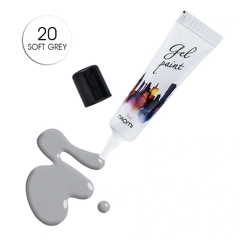 Гель-паста №20 Naomi Gel Paint №20 Soft Grey сірий 10г