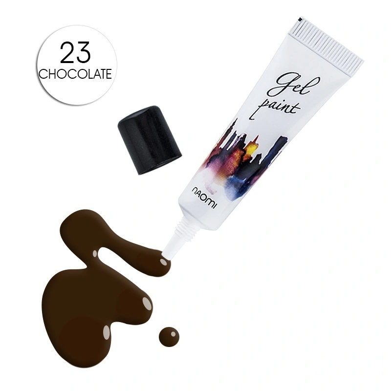 Гель-паста №23 Naomi Gel Paint №23 Chocolate шоколадний 10г