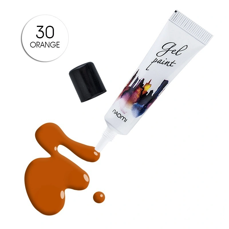 Гель-паста №30 Naomi Gel Paint №30 Orange помаранчевий 10г