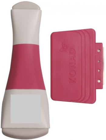 Двосторонній штамп для стемпінгу та скрапер Конад Konad Double Side Stamp Set Double Edge