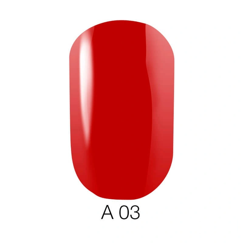 Гель-лак Naomi Gel Polish Aquaurelle A03 6мол червоний, емаль