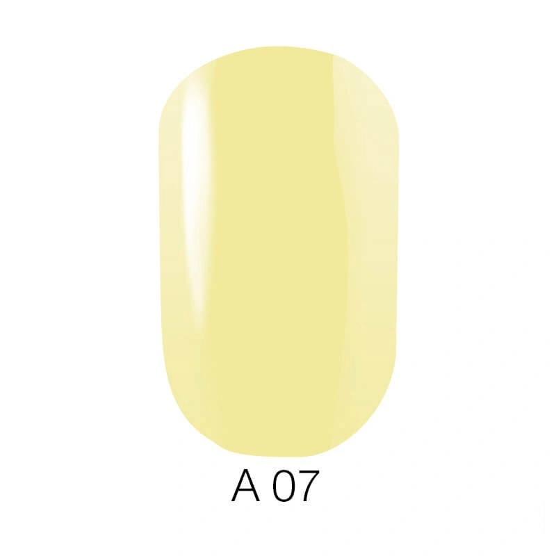 Гель-лак Naomi Gel Polish Aquaurelle A07 6мол жовтий, емаль