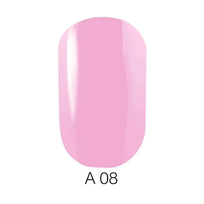 Гель-лак Naomi Gel Polish Aquaurelle A08 6мол рожевий, емаль