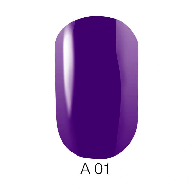 Гель-лак Naomi Gel Polish Aquaurelle A01 6мол виноградно-фіолетовий, емаль
