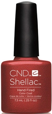 Гель-лак CND Shellac Hand Fired мідно-червоний, шиммер 7,3 мл