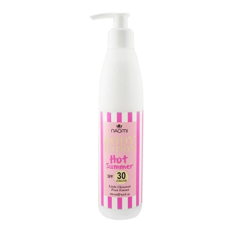 Сонцезахисний лосьйон для тіла Naomi Sunscreen Lotion Naomi Hot Summer SPF 30 Body 250мл