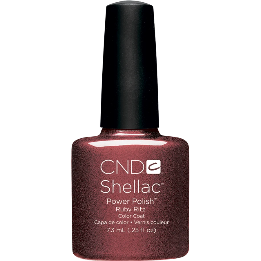 Гель-лак CND Shellac Ruby Ritz рубіновий з блискітками 7,3 мл