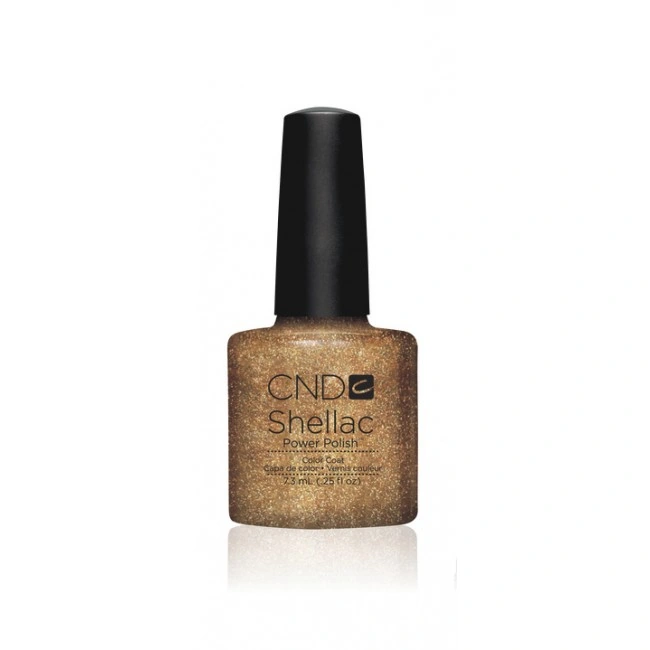 Гель-лак CND Shellac Glitzy Tinsel Toast миготливе золото 7,3 мл