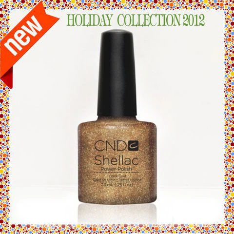 Гель-лак CND Shellac Glitzy Tinsel Toast миготливе золото 7,3 мл